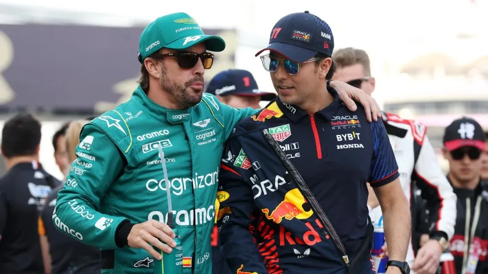 AP Checo y Fernando Alonso