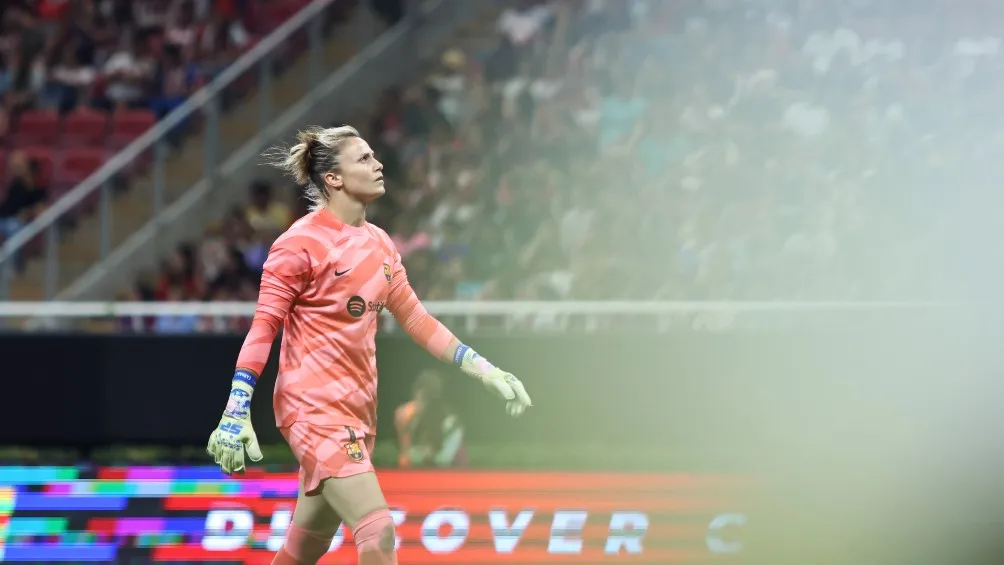 Sandra Paños durante un partido