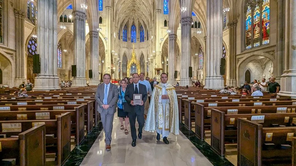 FB: @consulmexnuevayork Con una ceremonia en Nueva York despidieron los restos de Clara Krause.