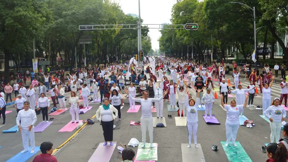PILARES De esta manera se celebró el Día Internacional del Yoga.