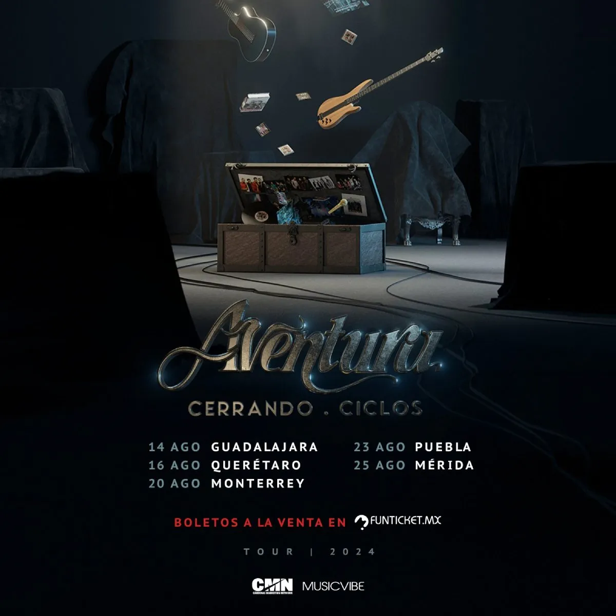 FB: @Aventura Aun falta por anunciar la fecha de la Ciudad de México.