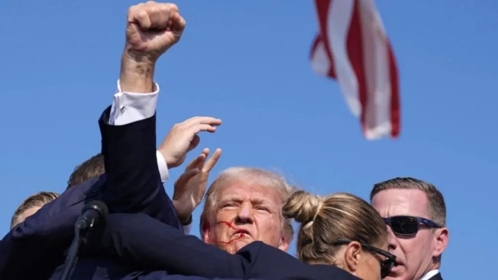 Donald Trump en el atentado