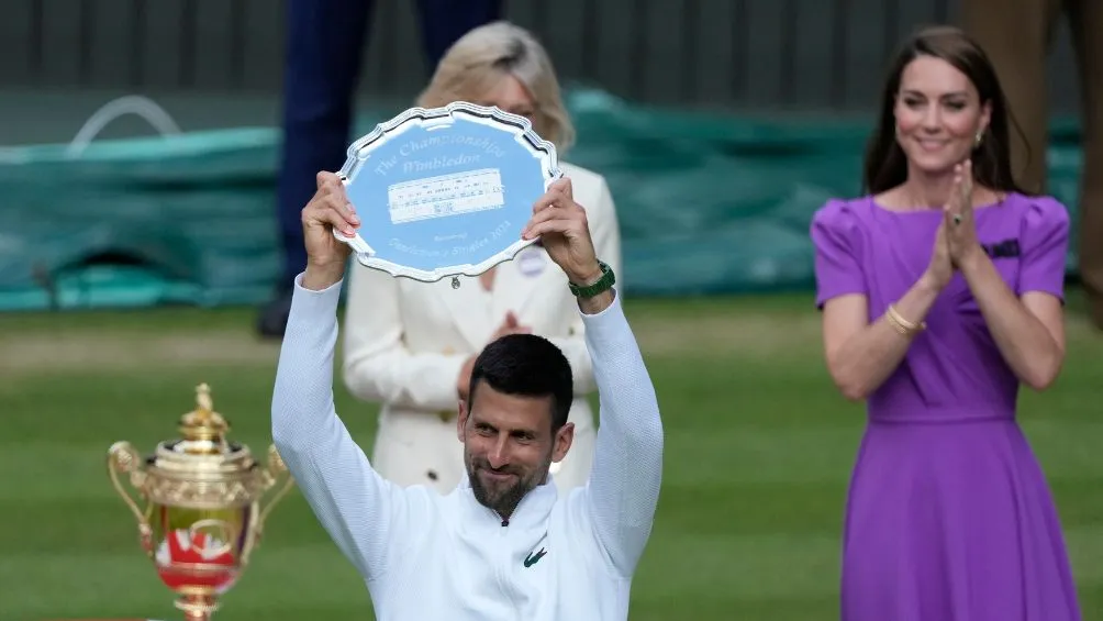 La princesa aplaude el segundo lugar de Djokovic