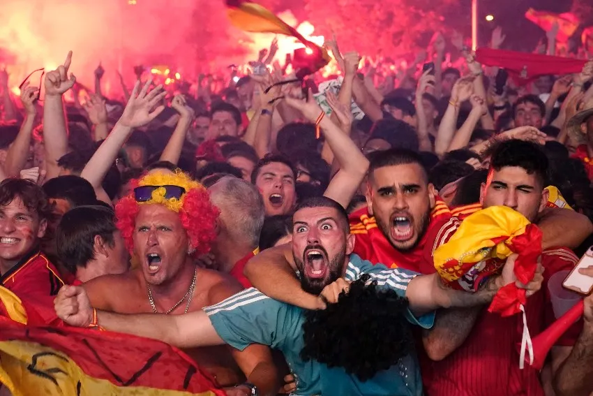 Afición de España en la Final de la Euro 2024
