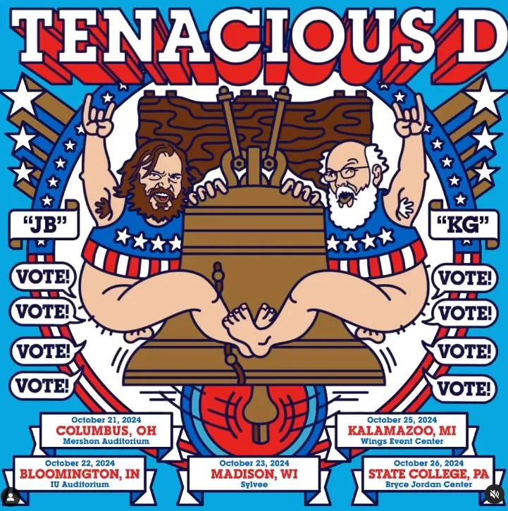 IG: @tenaciousd El grupo es muy patriota y lo demuestran en redes.