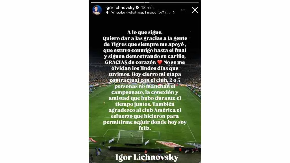 Se despidió de Tigres