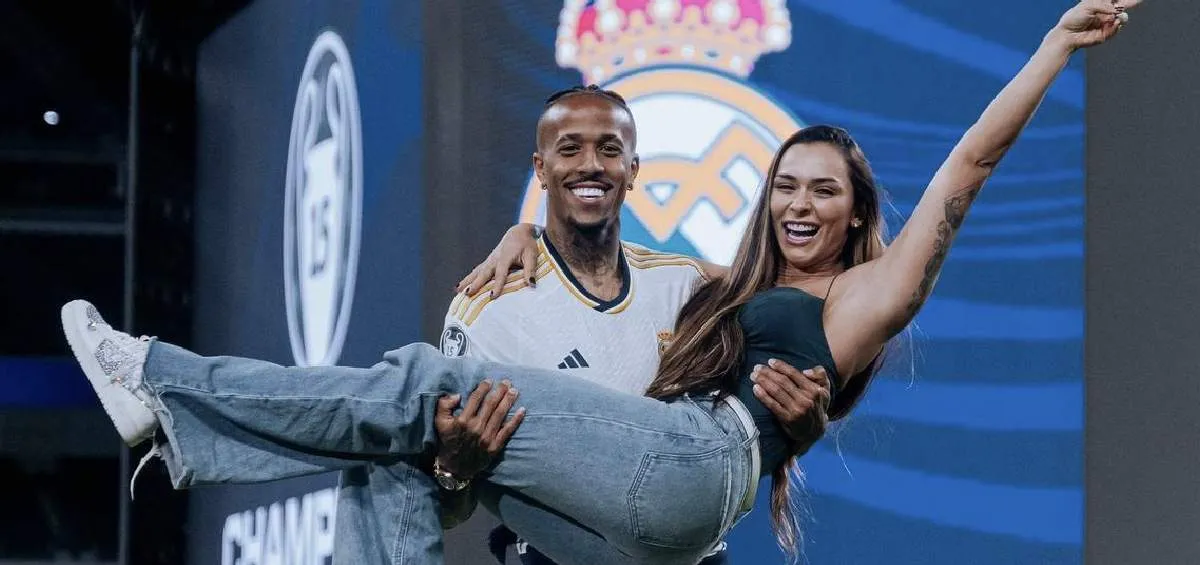 Militao con la ex de Pereira