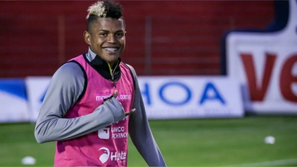 Bolaños durante un entrenamiento