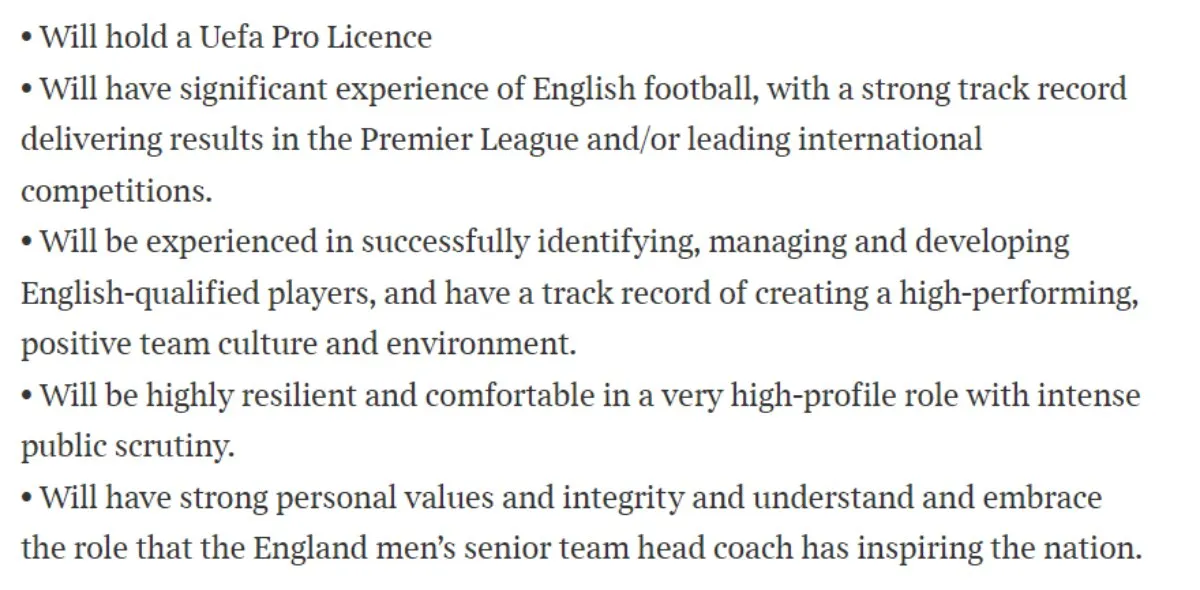 Los requisitos que piden