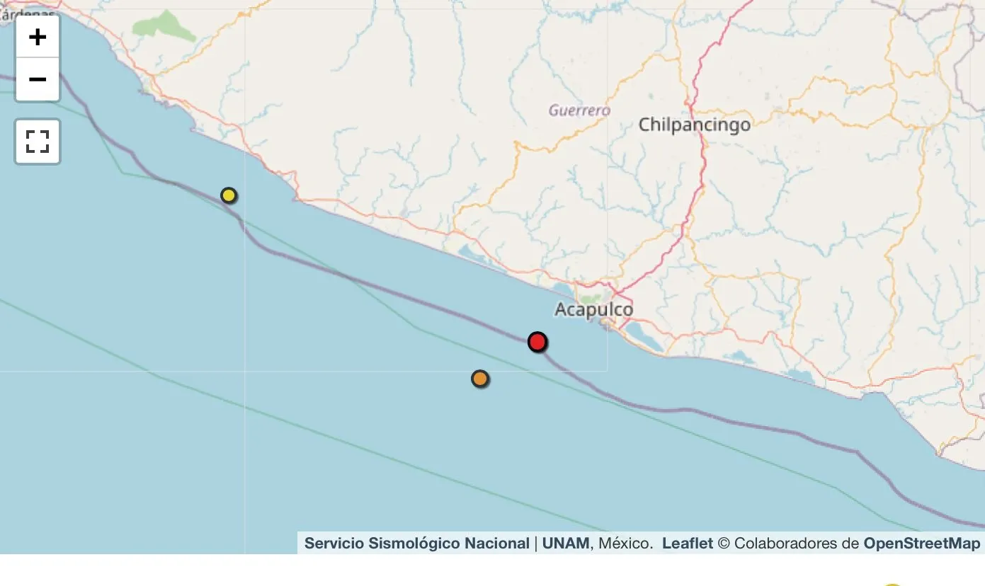 Guerrero lleva dos temblores en menos de 24 horas.