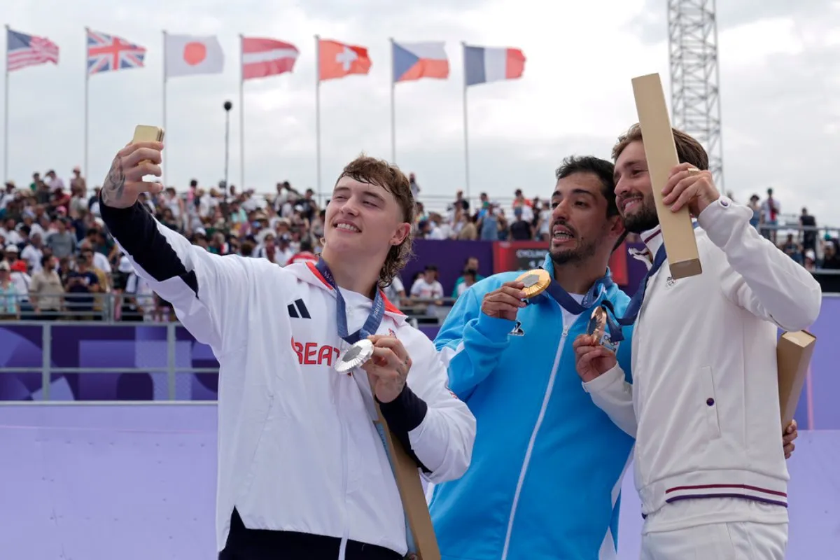 AP Foto de los medallistas