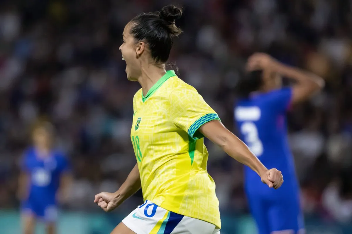 Gabi hizo el tanto de la victoria brasileña