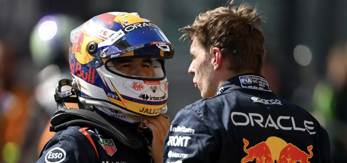 Checo Pérez y Verstappen