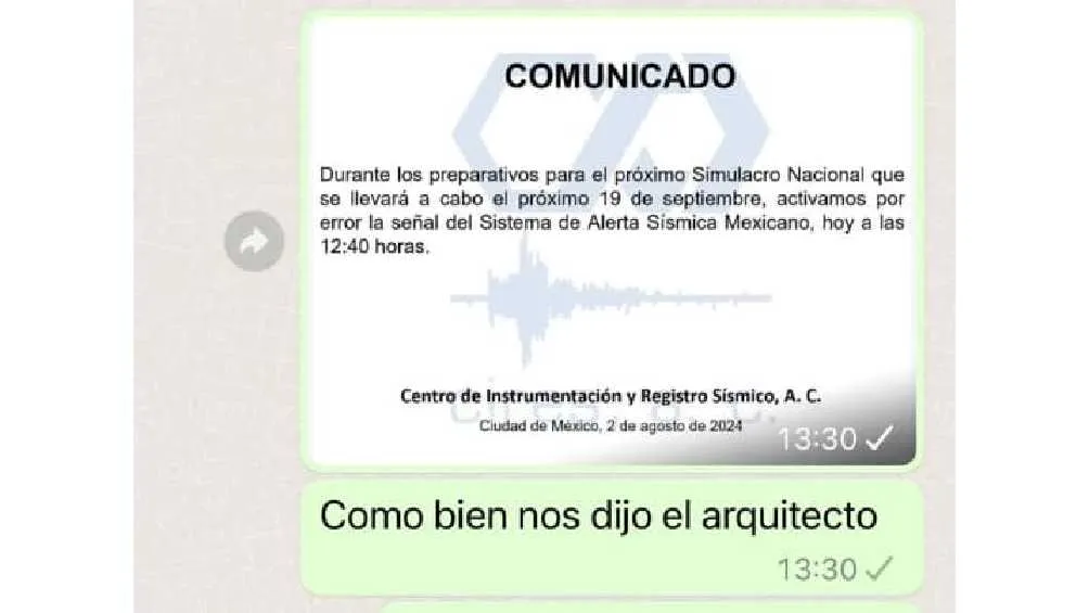 Se filtró el chat de un grupo de WhatsApp en el que vecinos sabían sobre el error.