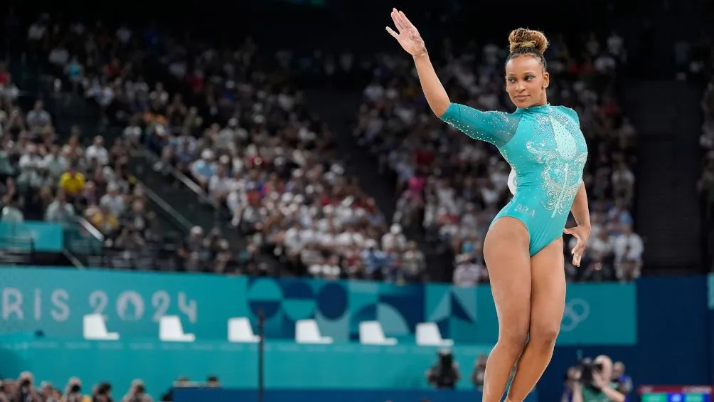 Rebeca Andrade en competencia