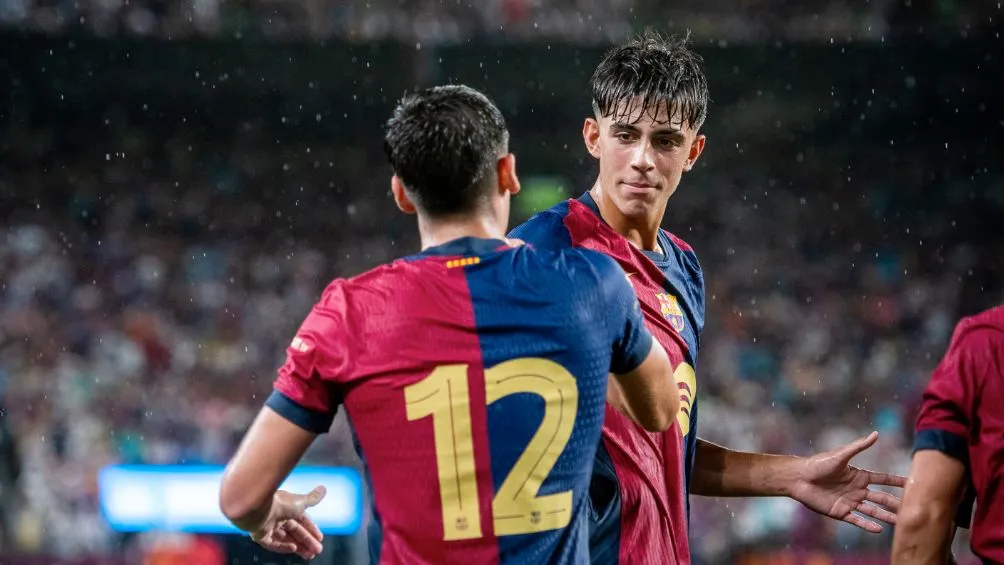 El cuadro catalán durante 'El Clásico'