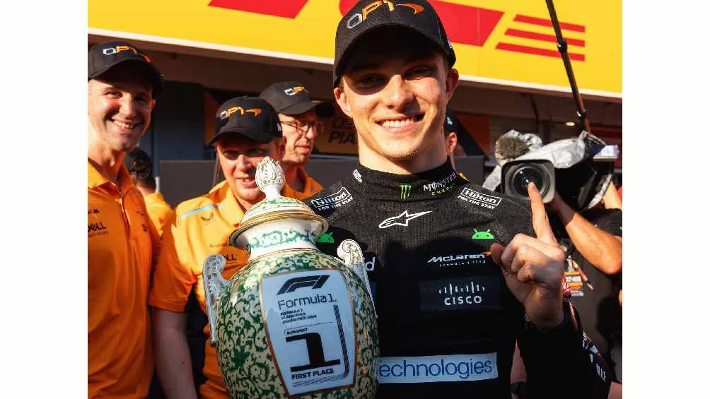 TWITTER @OscarPiastri Ganó el GP de Hungría