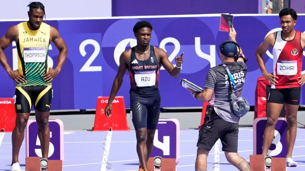 AP Jeremiah Azu descalificado de los 100m