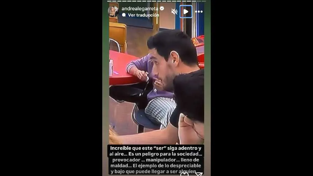 IG: @andrealegarreta Andrea Legarreta dijo que no se explica cómo Adrián Marcelo sigue en el reality.