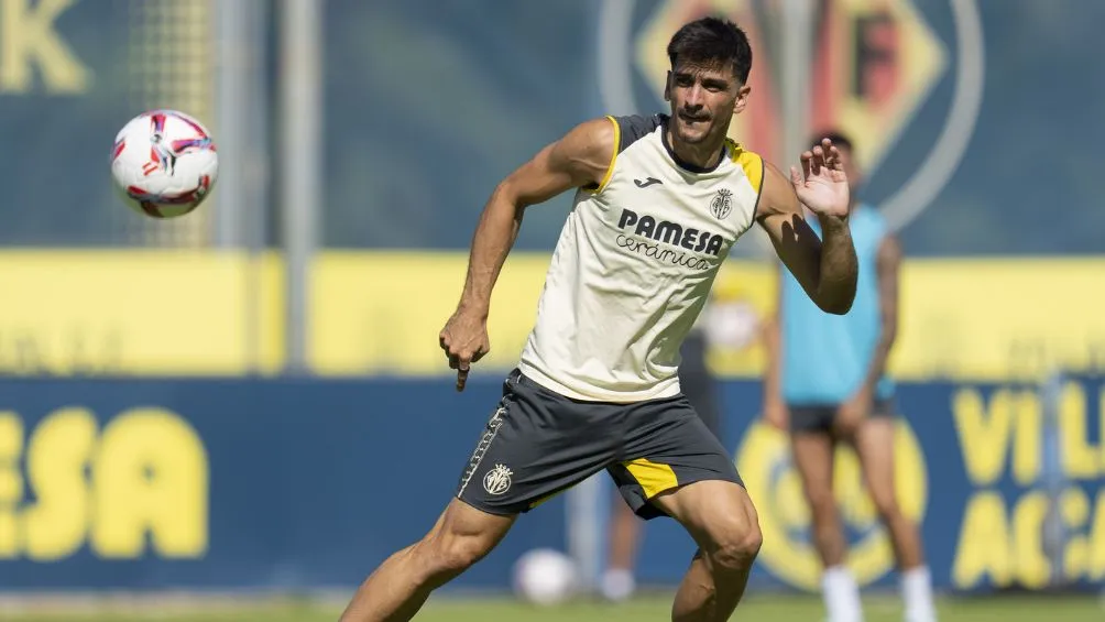 Gerard Moreno durante un entrenamiento