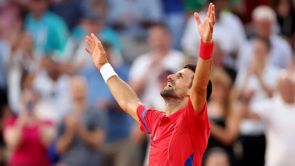 X: @DjokerNole Djokovic ganó el oro en París 2024