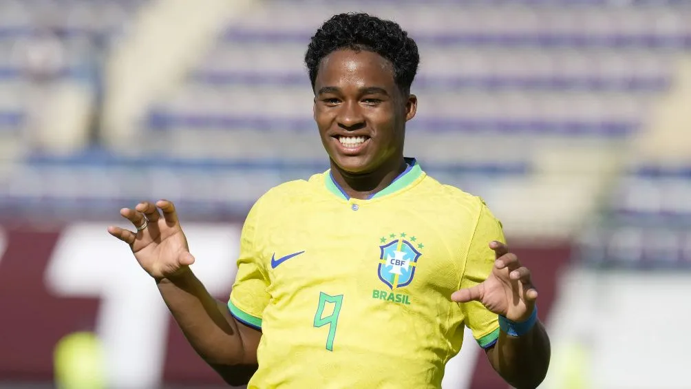 Endrick con la selección de Brasil