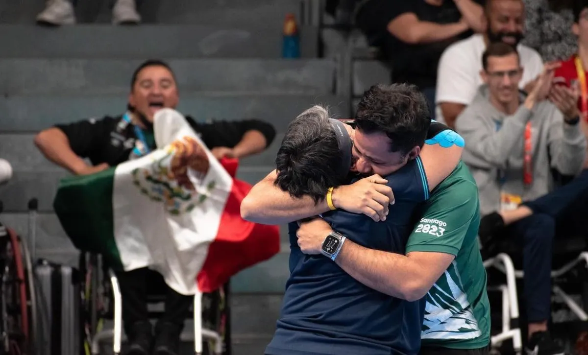 Festejos de los atletas