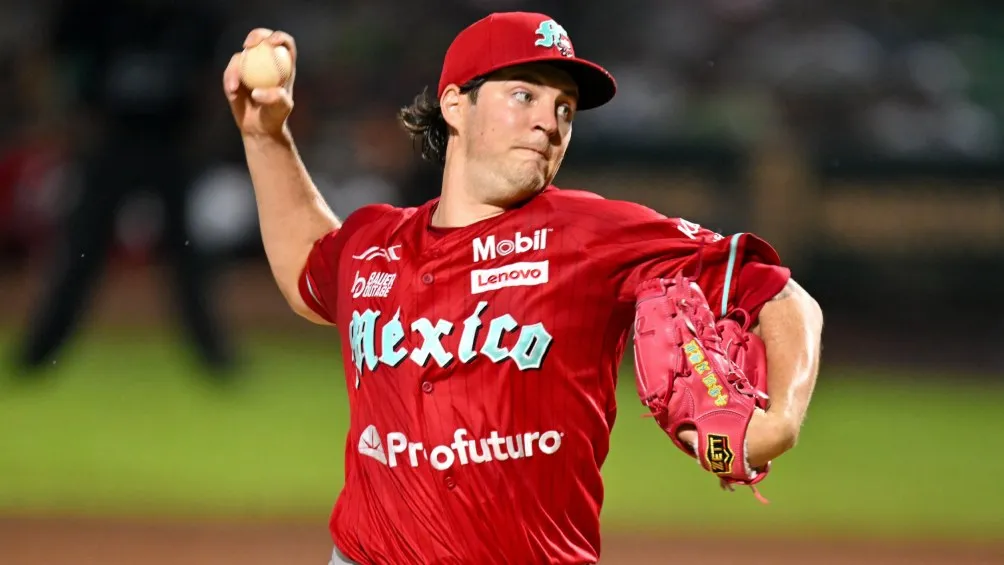 X: @DiablosRojosMX Trevor Bauer, pitcher de los Diablos Rojos del México