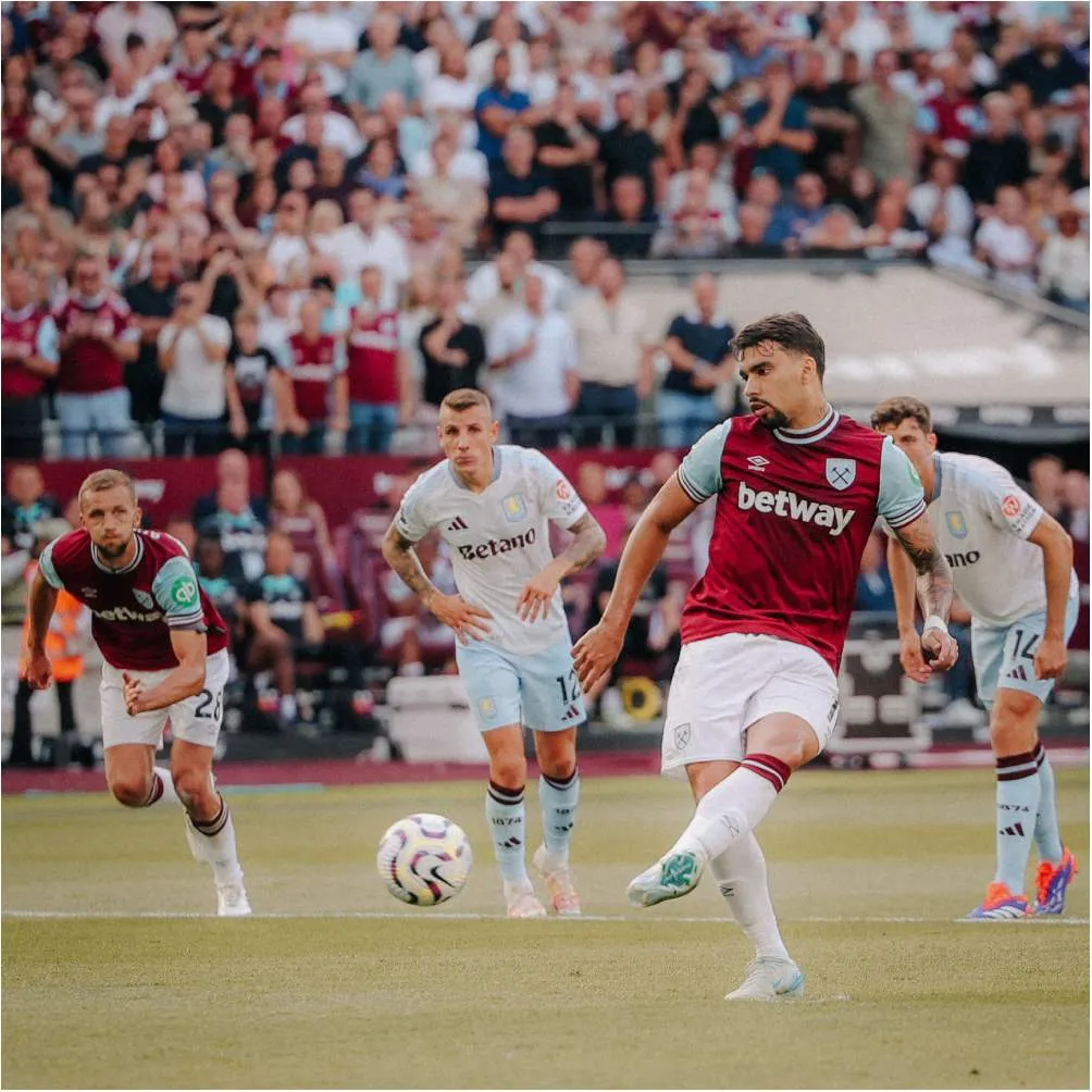 West Ham durante la J1 de la Premier League