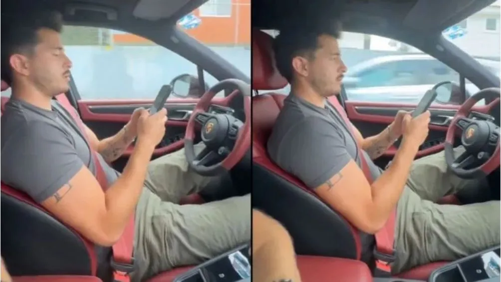 Las imágenes de Mozo en el polémico video