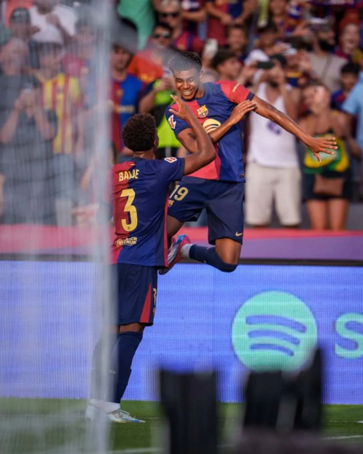 Festejo del equipo blaugrana