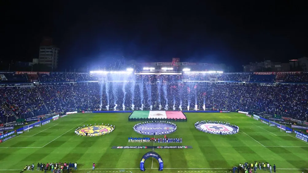 Cruz Azul vs América hace unos meses