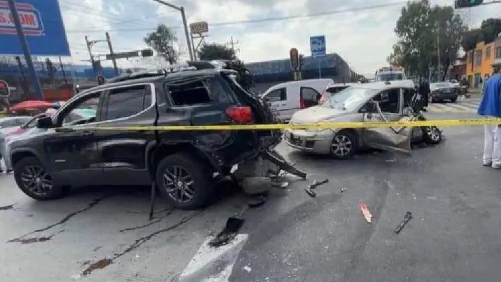 Varios de los autos involucrados fueron pérdida total.