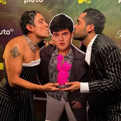 Ricardo Peralta en la última premiación de los MTV Miaw