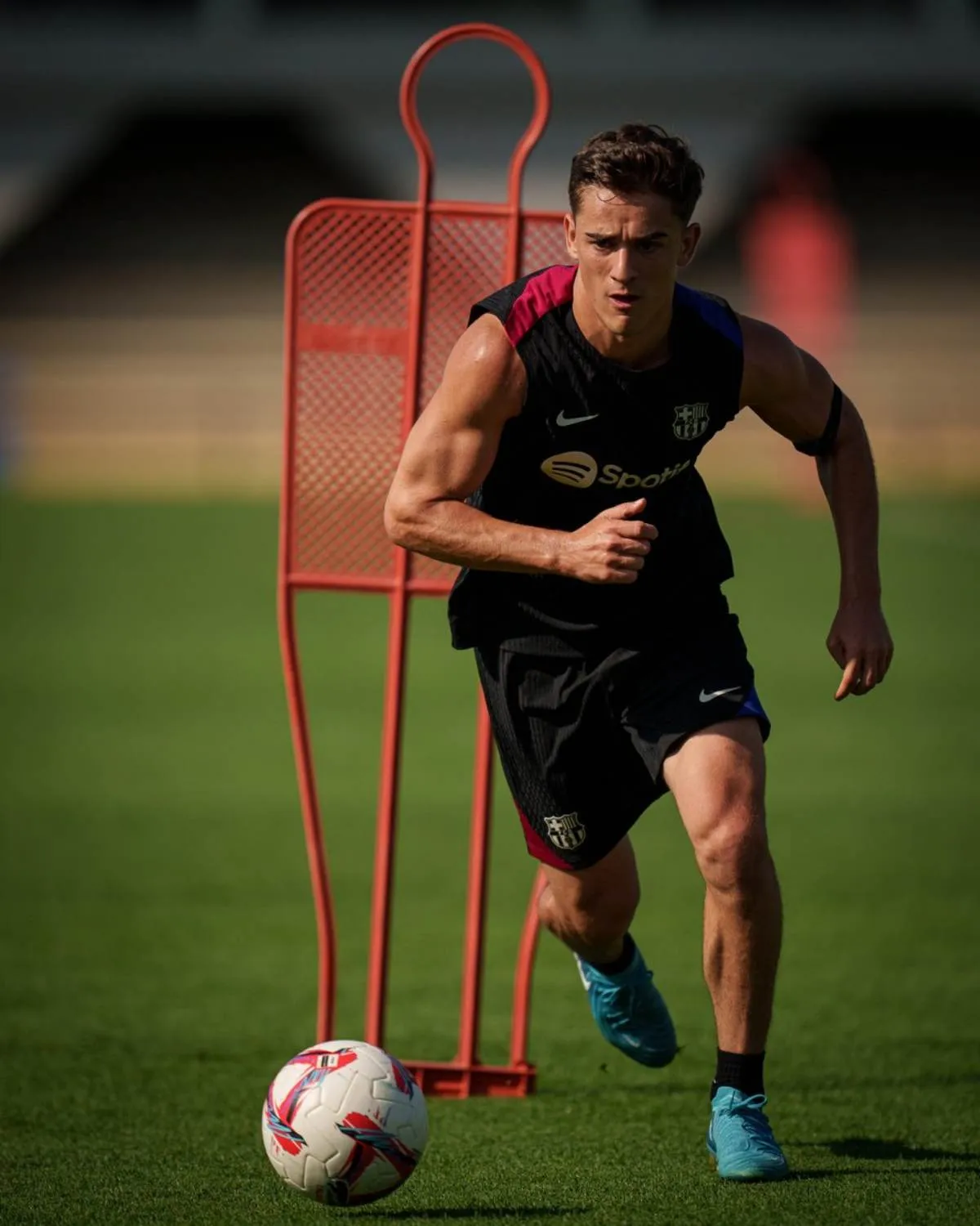 Entrenando con Barca