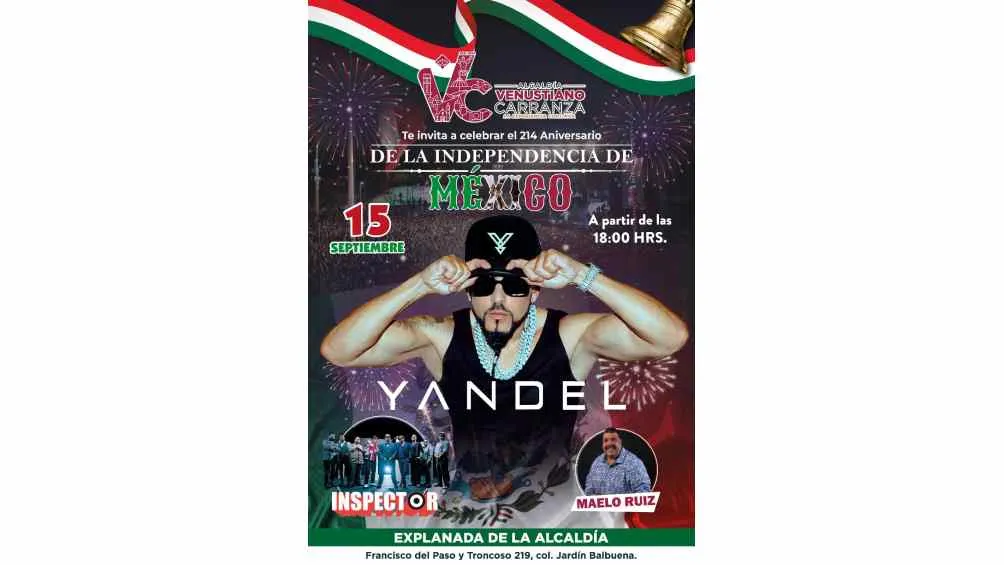 La alcaldía Venustiano Carranza ofrecerá concierto con motivo del Día de la Independencia.