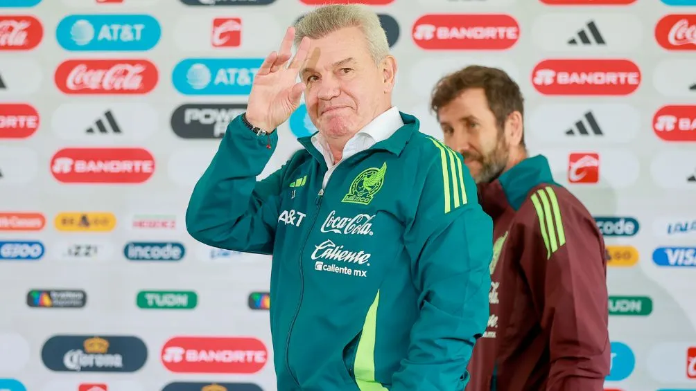 Javier Aguirre en su presentación
