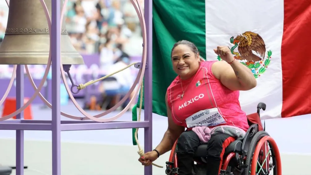 La mexicana tras ganar el oro en París