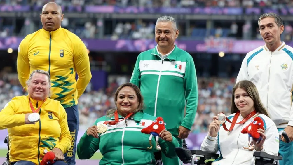 El podio en el impulso de bala