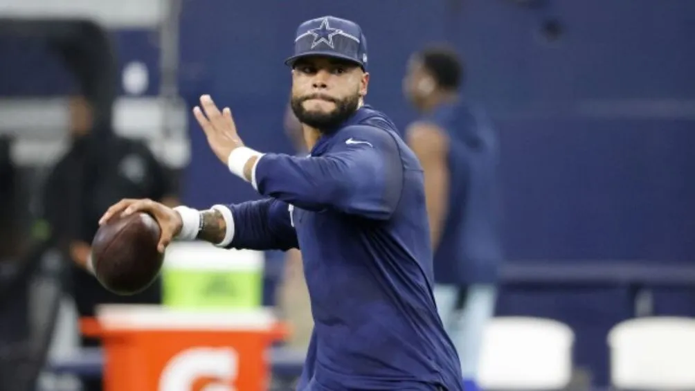 Prescott en un entrenamiento