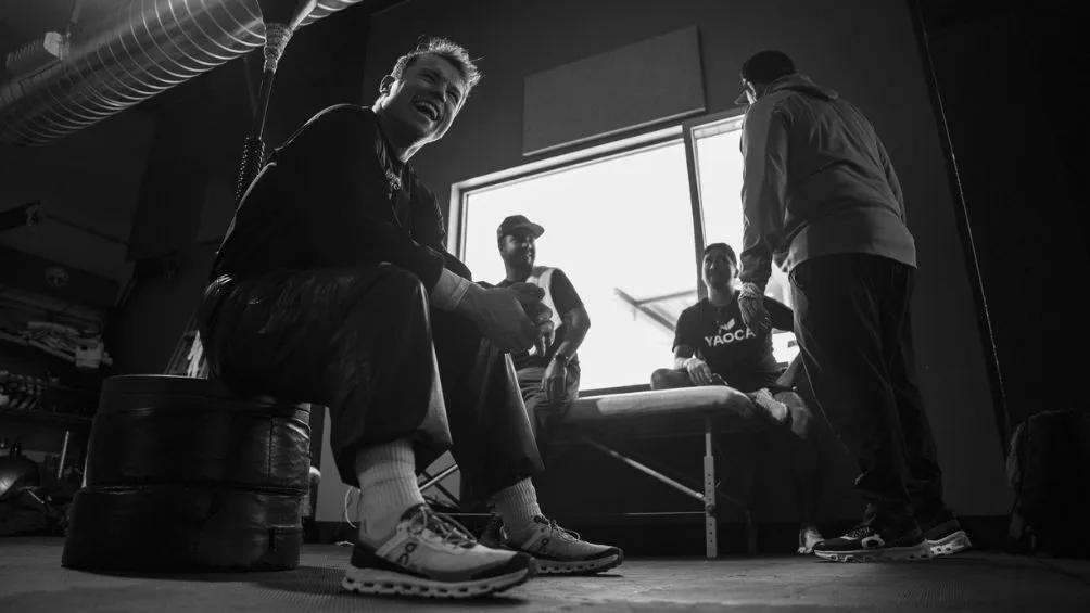 Canelo durante su entrenamiento