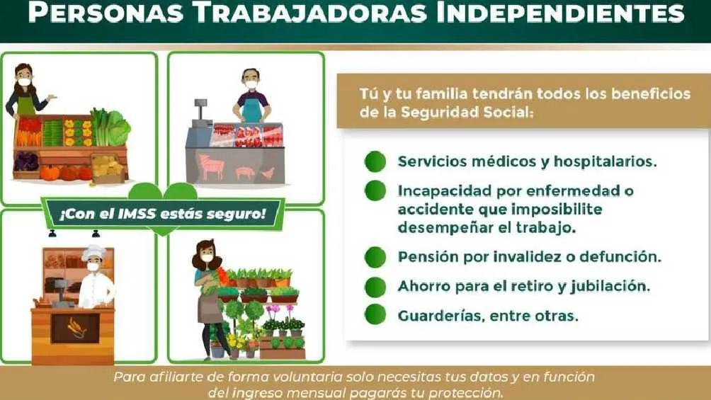 IMSS lanzó un programa para trabajadores independientes, es decir que no tienen patrón.