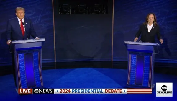 El debate entre Kamala Harris y Donald Trump se está realizando el día de hoy
