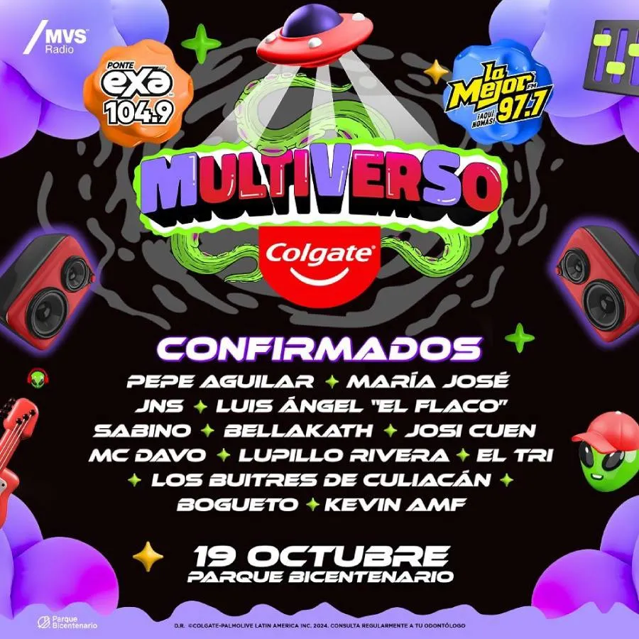 IG: @exafm Se siguen agregando más artistas al festival en el Parque Bicentenario.