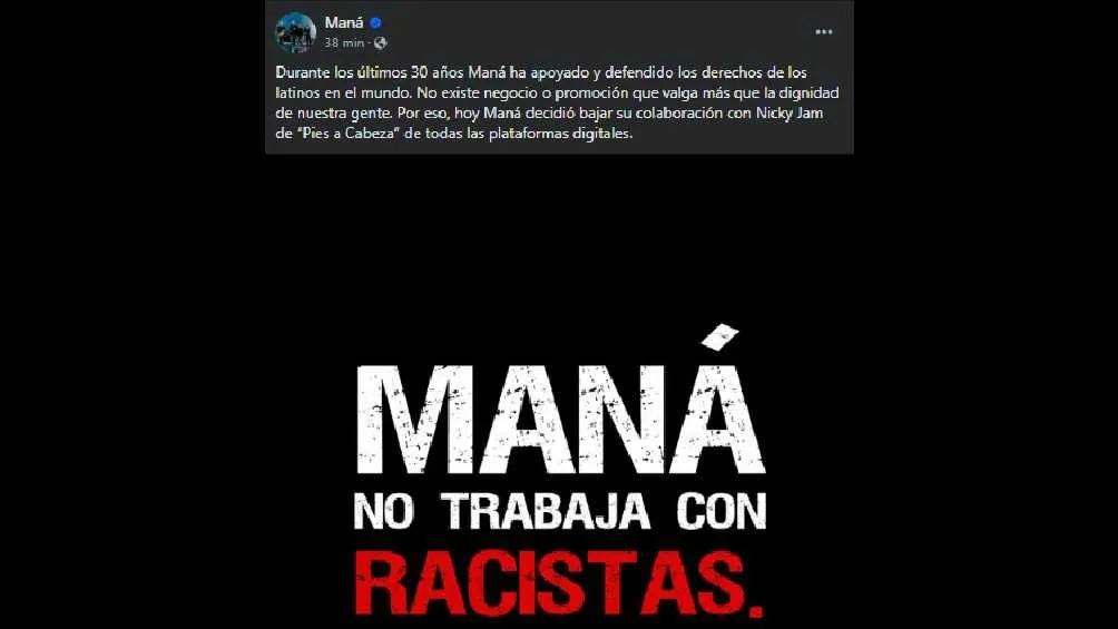 El grupo mexicano anunció su decisión mediante un contundente comunicado.