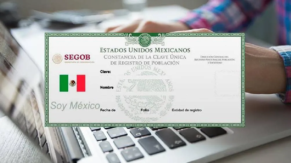Si la CURP está certificada, se mostrará la leyenda &quot;CURP certificada verificada por el Registro Civil&quot; debajo del cuadro de información.