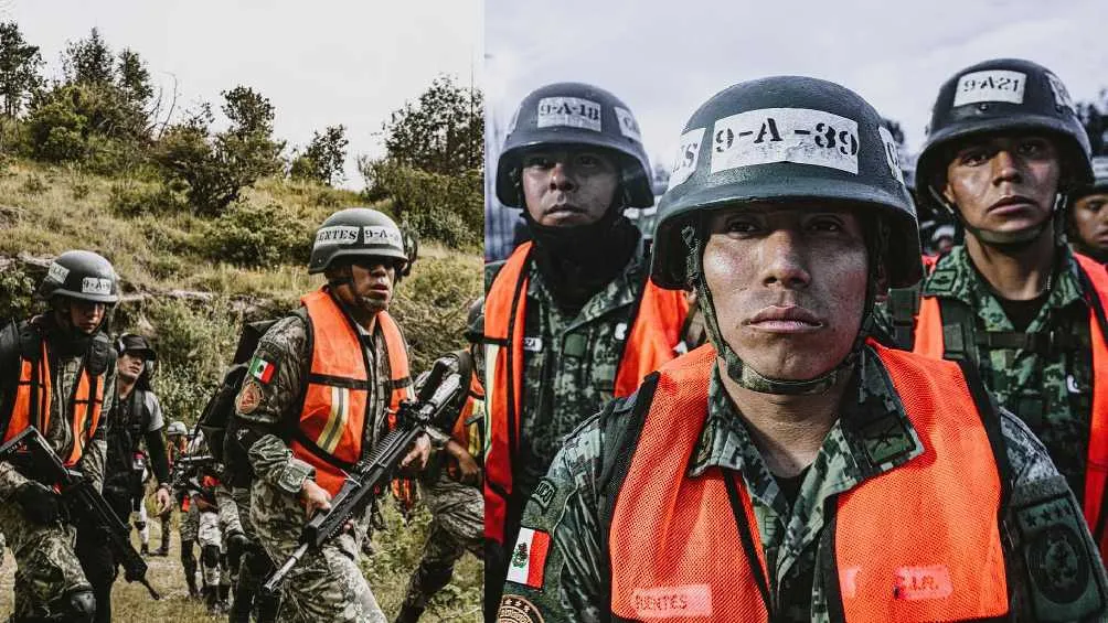 El influencer compartió fotos desde el Centro de Adiestramiento de Combate Individual Regional.