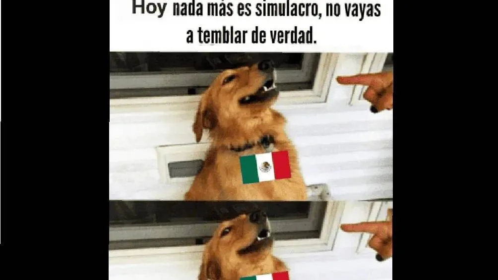 Los internautas no tardaron en crear memes por el Simulacro.