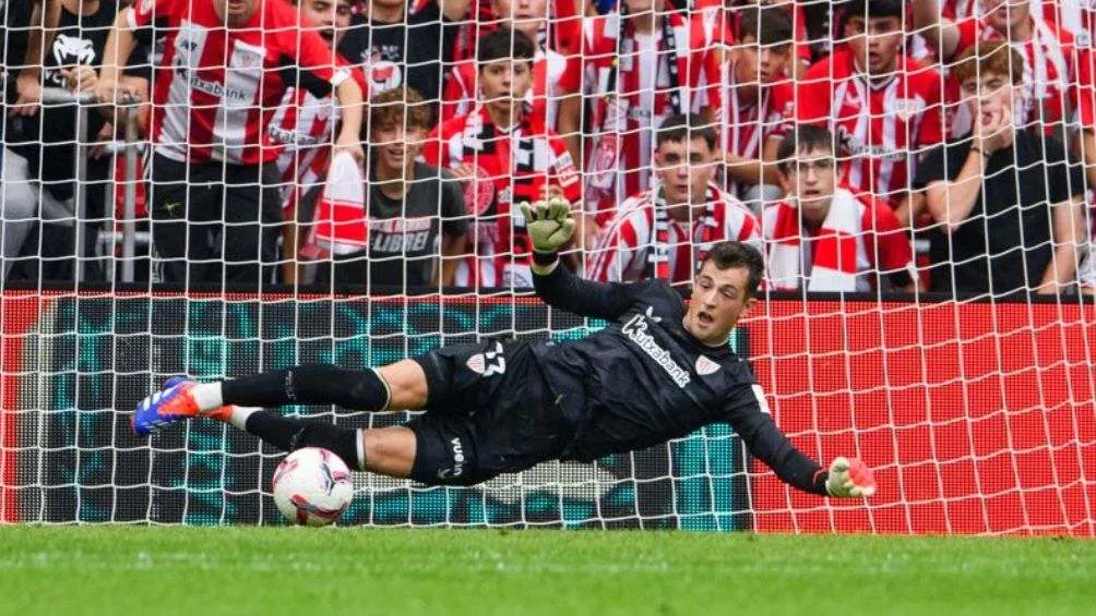 Agirrezabala tuvo que salir tras haberse lesionado