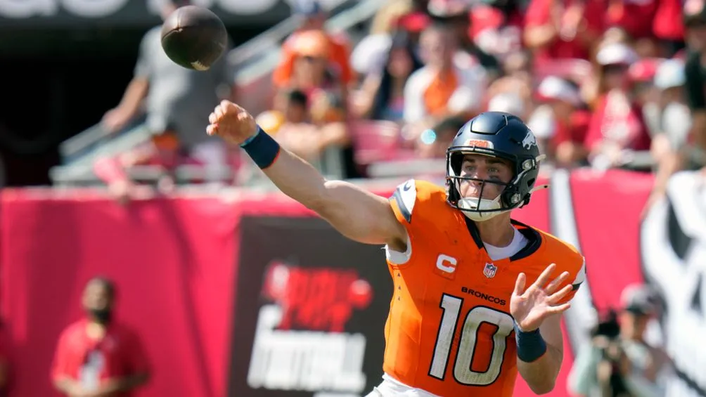 Bo Nix lanza su primer TD en la NFL